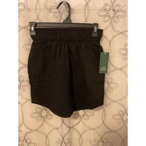Women's Wild Fable Black Sweatshirt Material Skirt With Pockets‎ Size XXS